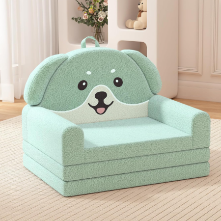 Puppy-Style 2-In-1 Convertible Children's Sofa